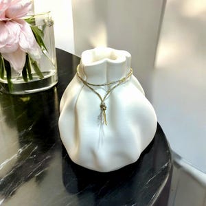 Wave Vase Sculptural Modern Home Decor Eco-Friendly Minimalist Centerpiece for Dried Flower Arrangements White