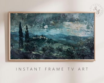 Tuscany Landscape Digital Art for Samsung Frame TV - Rustic Italian Decor - Instant Download