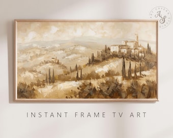 Rustic Italian Landscape Art for Frame TV - Digital Download - Vintage Home Decor