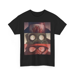 Gas Mask Unisex Tee, Post-Apocalyptic Shirt, Survivalist Clothing, Urban Decay T-Shirt, Dystopian Fashion Top