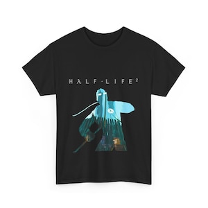 Limited Gordon Freeman Half-Life 2 Poster T-Shirt, Video Game Tee, Gamer Gift, Casual Graphic Shirt, Geeky Clothing