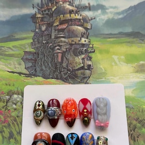 Howl’s Moving Castle 3D Press On Nail Set