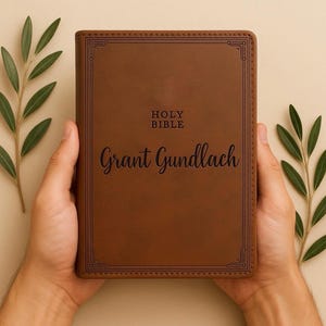 Personalized NIV Leather Bible: Custom Christian Gift