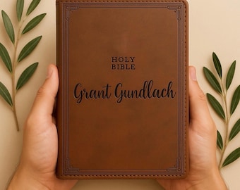 Personalized NIV Leather Bible: Custom Christian Gift