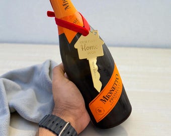 Personalized House Key Ornament – First Home Keepsake, Realtor Gift