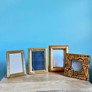 Mini Vintage Gold Picture Frames - Ornate Gallery Wall Decor
