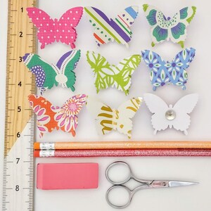 Porquerolles I decorative paper butterfly push pins / thumb tacks ready to mail image 1