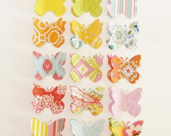 Bellagio - chinchetas decorativas / chinchetas o clips para notas - grandes mariposas de papel