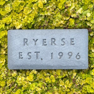 Made to Order Garden Brick Your Text Here Garden Decor Stepping Stone image 1