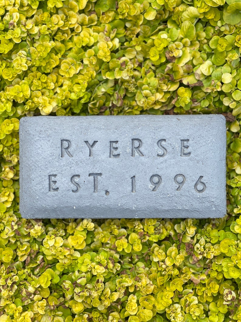 Made to Order Garden Brick Your Text Here Garden Decor Stepping Stone image 1