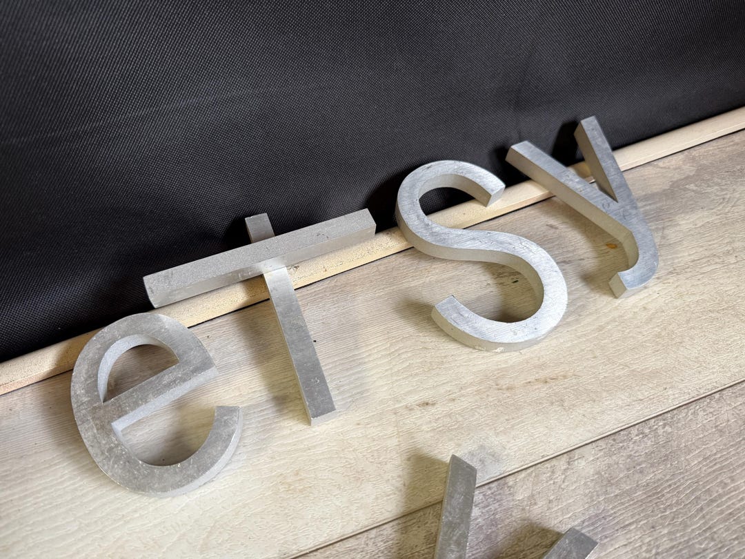Vintage Sign Letters - Exterior Salvage Aluminum Alphabet - Etsy
