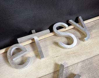 Vintage Sign Letters - Exterior Salvage Aluminum alphabet