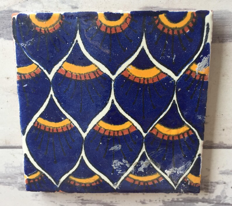 vintage mexican talavera tile