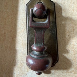 Antique Hardware Drop Pull - Faux Latch -Keeler Bronze