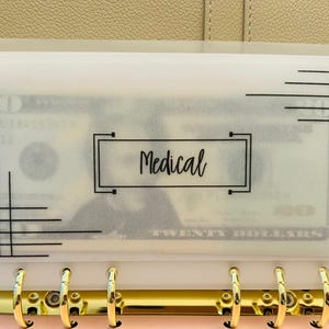 Black Lines - A6 & A7 Cash Envelope