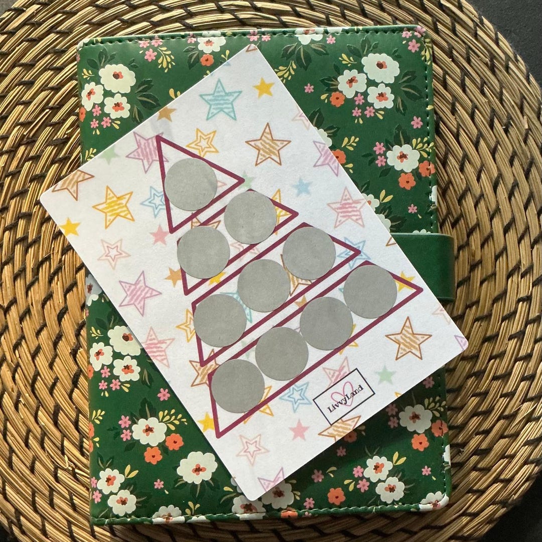 A5 Pyramid Scratch off Savings Challenge - Etsy