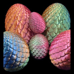 3D Printable Dragon Egg 3D Print Files – 4 Sizes | Fantasy Decor & Fidget Storage