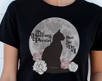 Cat UFO | Funny Invasion Meme Retro Alien Cat UFO Selfie T-Shirt