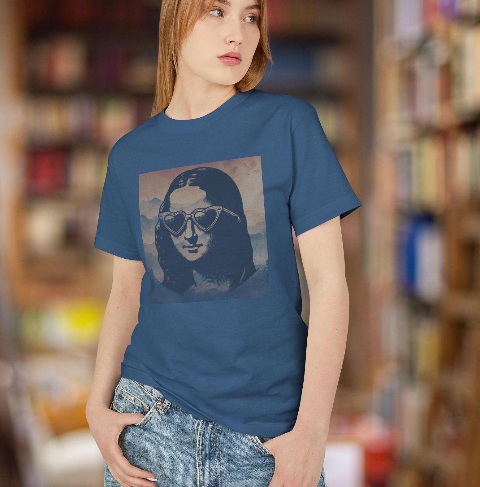 Mona Lisa Tshirt - Etsy