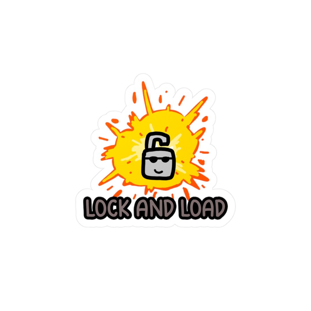 Load My Box Sticker Funny Lock and Load Vinyl Decal, Waterbottle, Laptop, Hydroflask ...