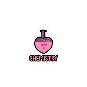 Chemistry Vinyl Decal, Waterproof Sticker for Waterbottle, Laptop, Hydroflask - Funny Decals, Science Decal, Gift for Science Lover