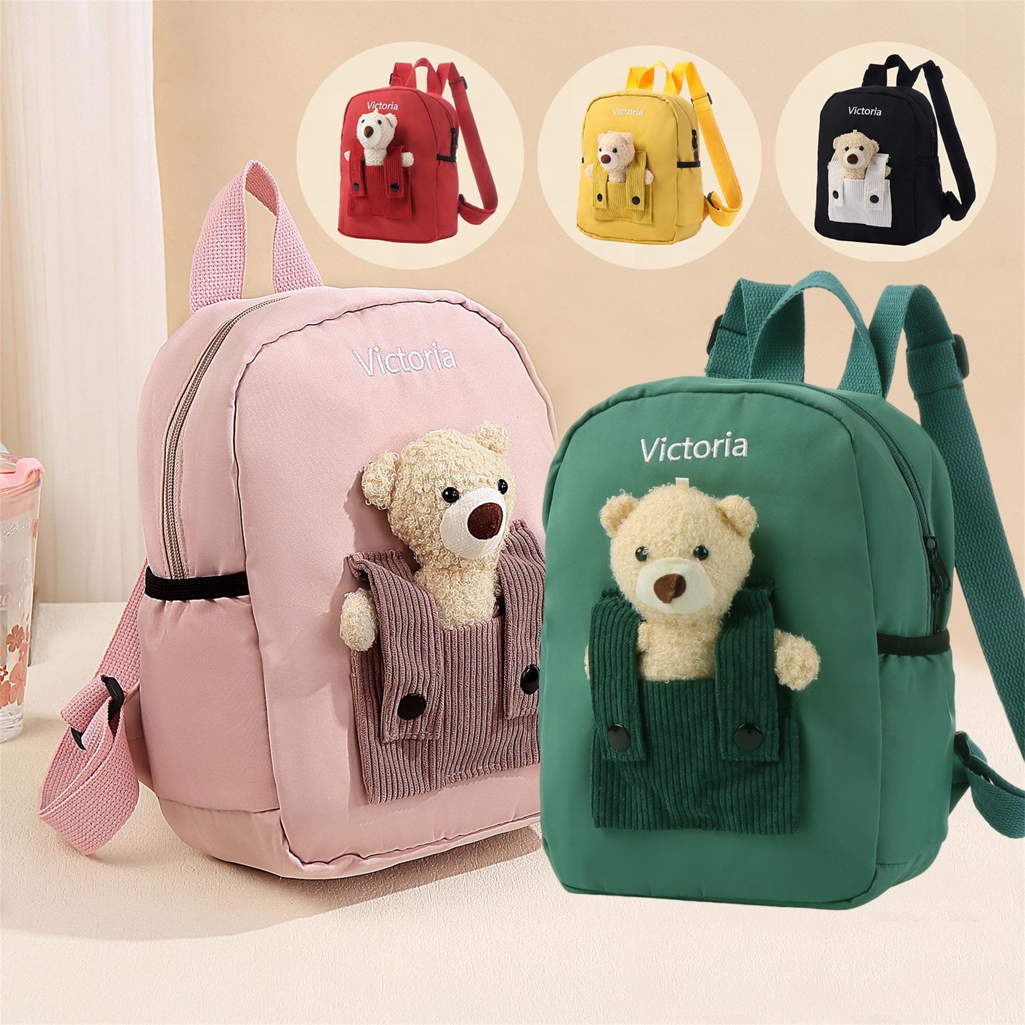 Teddy bear school bags online shopping sale