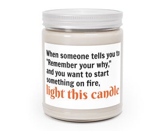 Funny Teacher Candle Gift - Remember Your Why - Gift for Teacher, Funny Teacher Appreciation from Teen, Gift for Co-Teacher