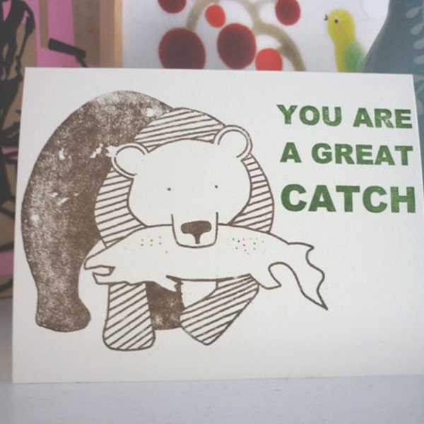 Gocco Love Card - You Are A Great Catch