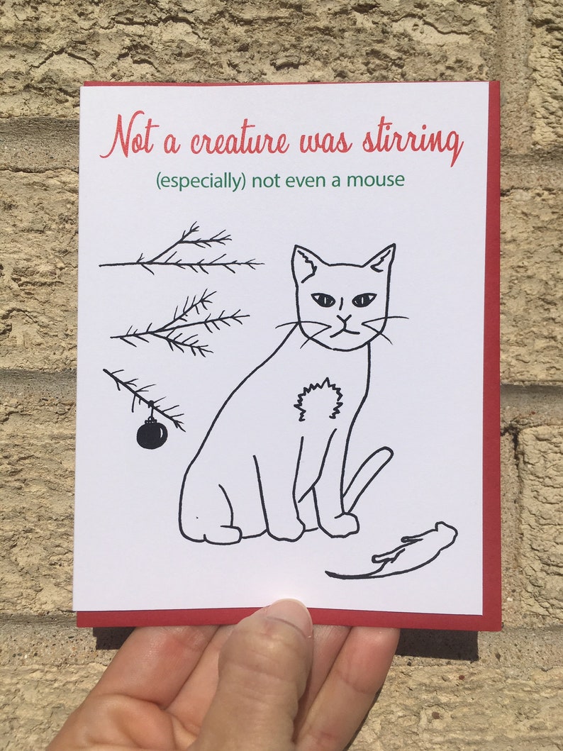 Not A Creature Was Stirring Christmas Card 