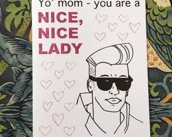 Nice, Nice Lady - Mother's Day Card - Funny