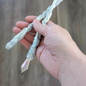 Elsa inspired wands snow queen or white witch image 1