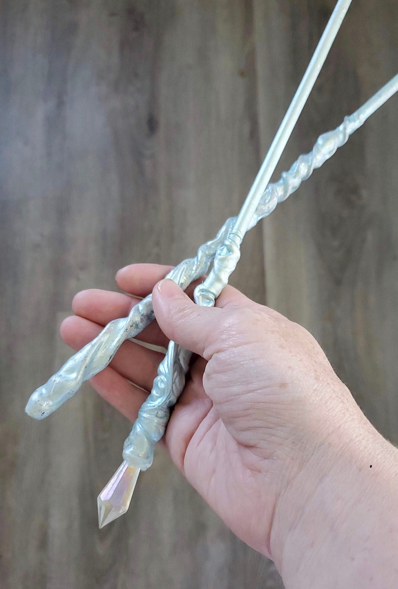 Elsa inspired wands snow queen or white witch image 1