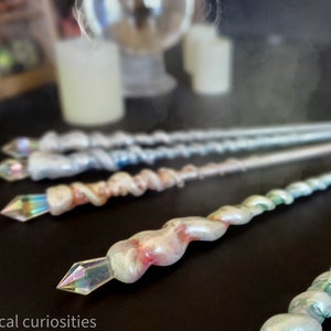 Smoky witch wand, unicorn wand, fairy wand
