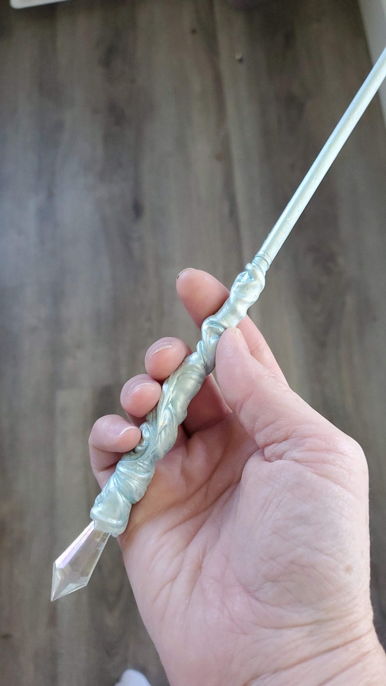 Elsa inspired wands snow queen or white witch image 4