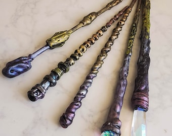 Rainbow Wand, witch wand, fairy wand, unicorn wand, fantasy wand