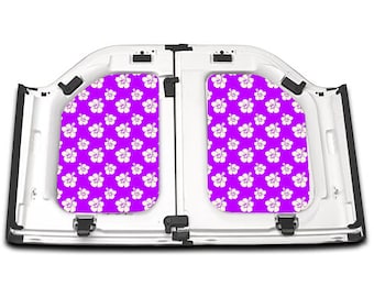 Custom Jeep Headliner: Hibiscus Print for Wrangler Gladiator Freedom Panels