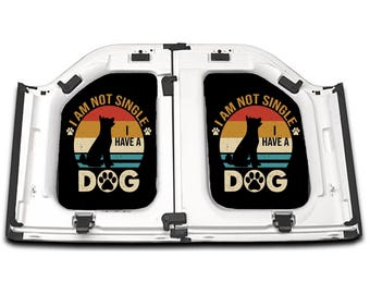 Jeep Wrangler Gladiator Headliner: "I Am Not Single I Have A Dog" Design