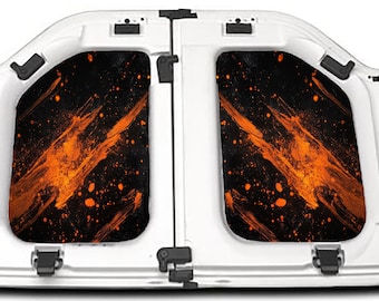 Jeep Wrangler Gladiator Headliners: Orange Splatter PVC Freedom Panels