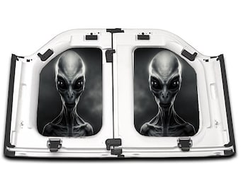 Jeep Wrangler Gladiator Headliner: Alien Grey PVC Panel (UV-Resistant)