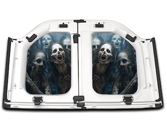 Zombie Headliner for Jeep Wrangler Gladiator Freedom Panels – USA Made Custom Graphic