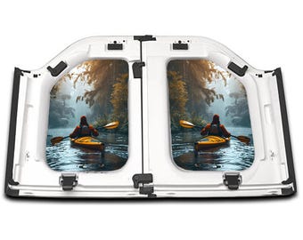 Jeep Wrangler Gladiator Headliners: Kayaking Scene Print, UV-Resistant PVC