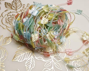 Hilo de pestañas pastel: retales de fibra (6,4 yardas)