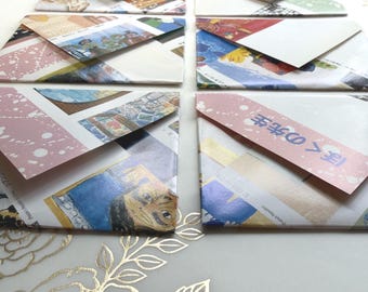 world boys and girls art exhibition envelopes - artist trading card size