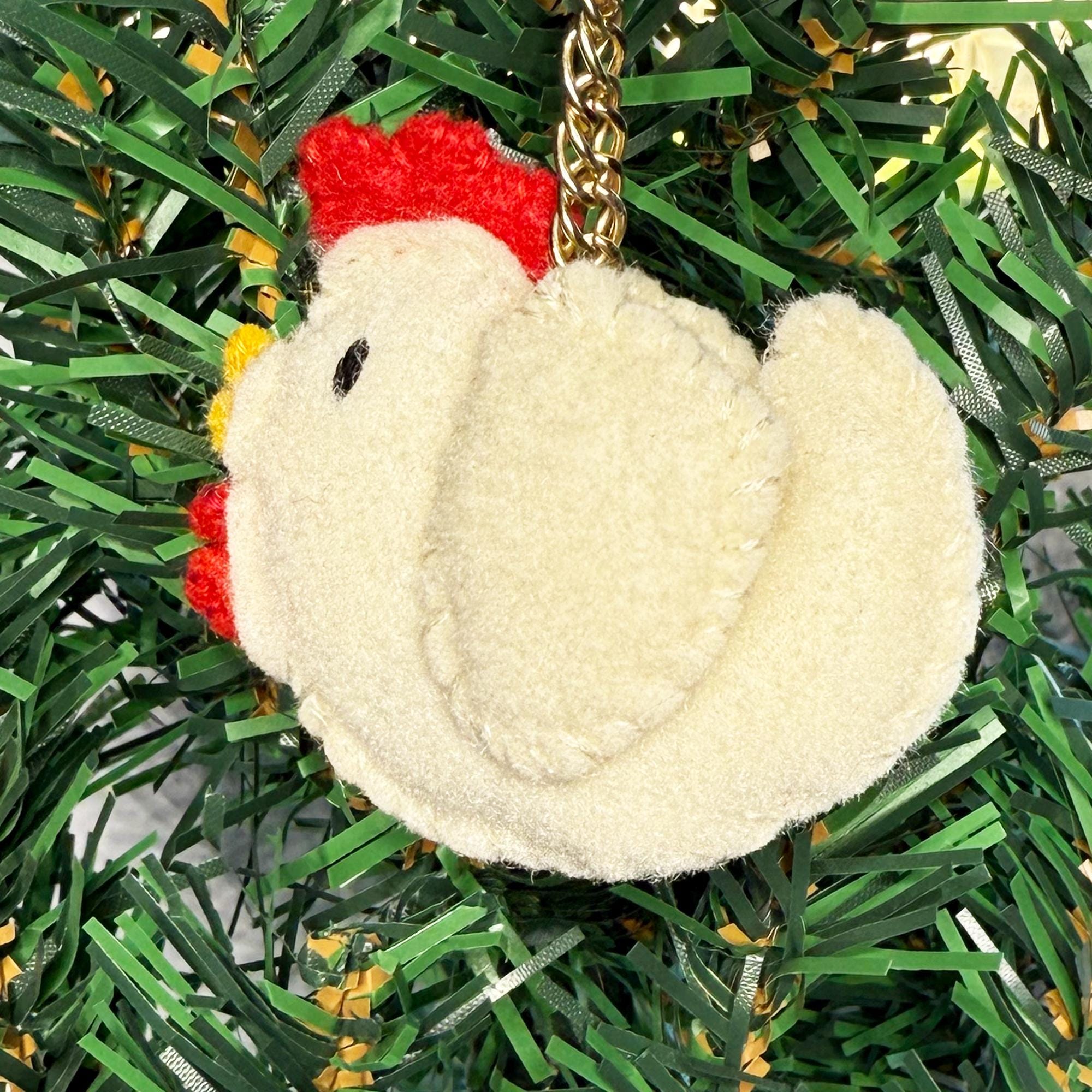 Ivory Keychain Small Felt Ivory Chicken Keychain - Etsy