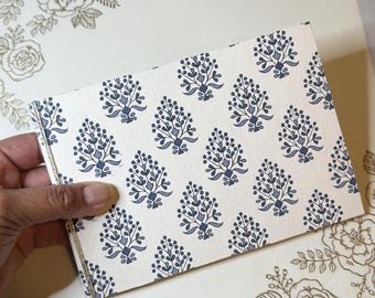 Botanical Block Print Mini Photo Album, 4x6, Holds 12 Photos (Chipboard)