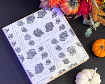 chipboard photo album, vintage typewriters, for 8.5x11 photo sleeves