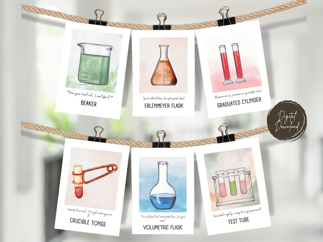 Lab Apparatus Banner, Science Classroom Banner or Poster, Classroom ...