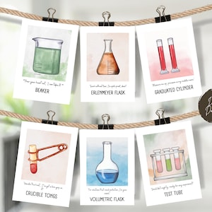 Lab Apparatus Banner, Science Classroom Banner or Poster, Classroom Bulletin Board Decor, Instant Download, Lab Equipment Banner or Poster