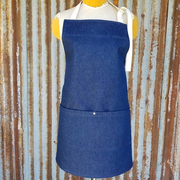 Denim Apron Etsy