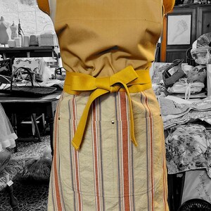 Striped Shop Style Apron